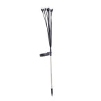 Solar LED Dandelion Garden Stake Lights With Flexible Multi-Head Stems And Integrated Solar Panel Bowlift