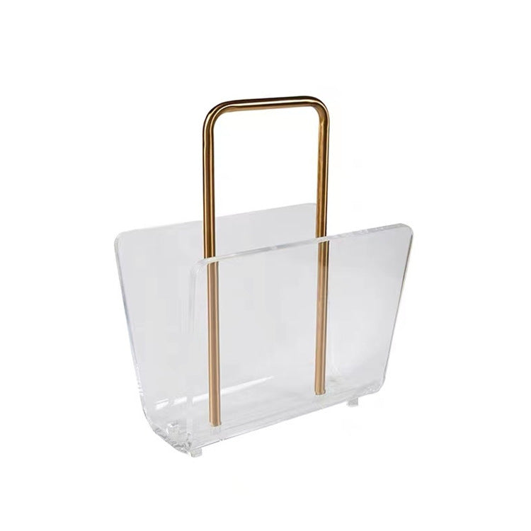 Stylish Clear Acrylic Magazine Holder