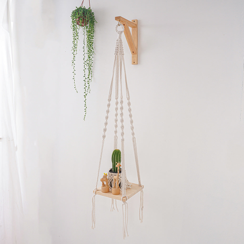 Macrame Plant Hanging Shelf Bowlift