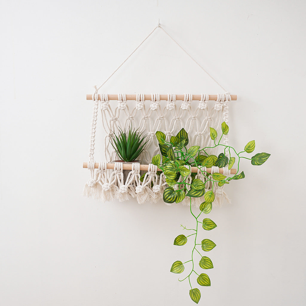 Artistic Macrame Wall Hanging Organizer Bowlift