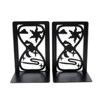 Artistic Deer-Themed Metal Bookends