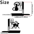 Artistic Cat-Themed Bookends
