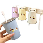 Wall cup holder with creative animal motif Bowlift