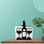 Decorative Wine Glass and Bottle Holder