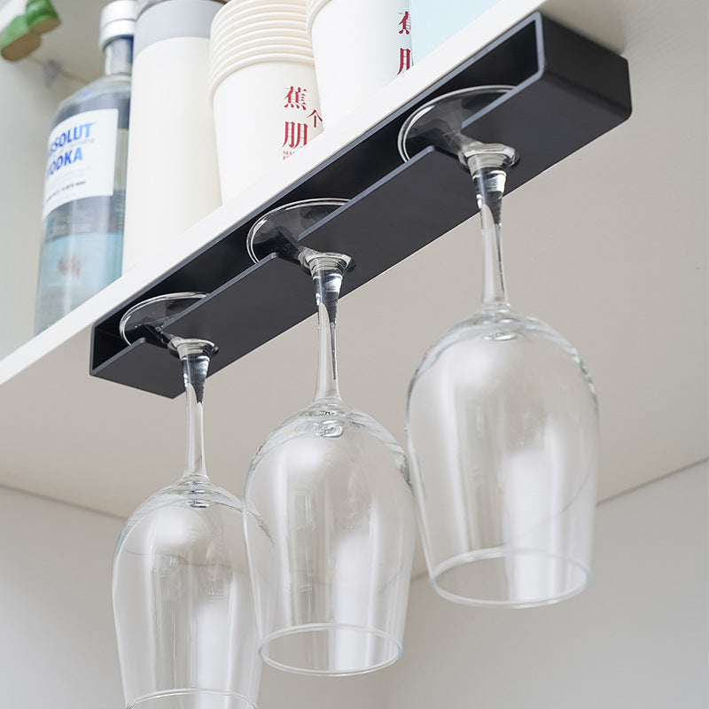 Under-Shelf Sliding Stemware Organizer Rack Bowlift