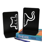 Cat-Themed Decorative Book Ends