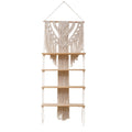 Macrame Wall Shelf Organizer with Bohemian Design Bowlift