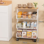 Multi-Tiered Rolling Kitchen Storage Rack Bowlift