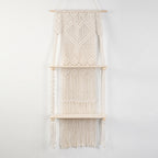 Macrame shelf with heart design Bowlift