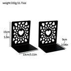 Artistic Heart-Shaped Bookends