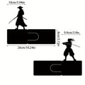 Samurai-Themed Decorative Bookends