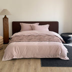 Luxurious bedding set made of cotton satin with floral embroidery