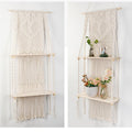 Macrame shelf with heart design Bowlift