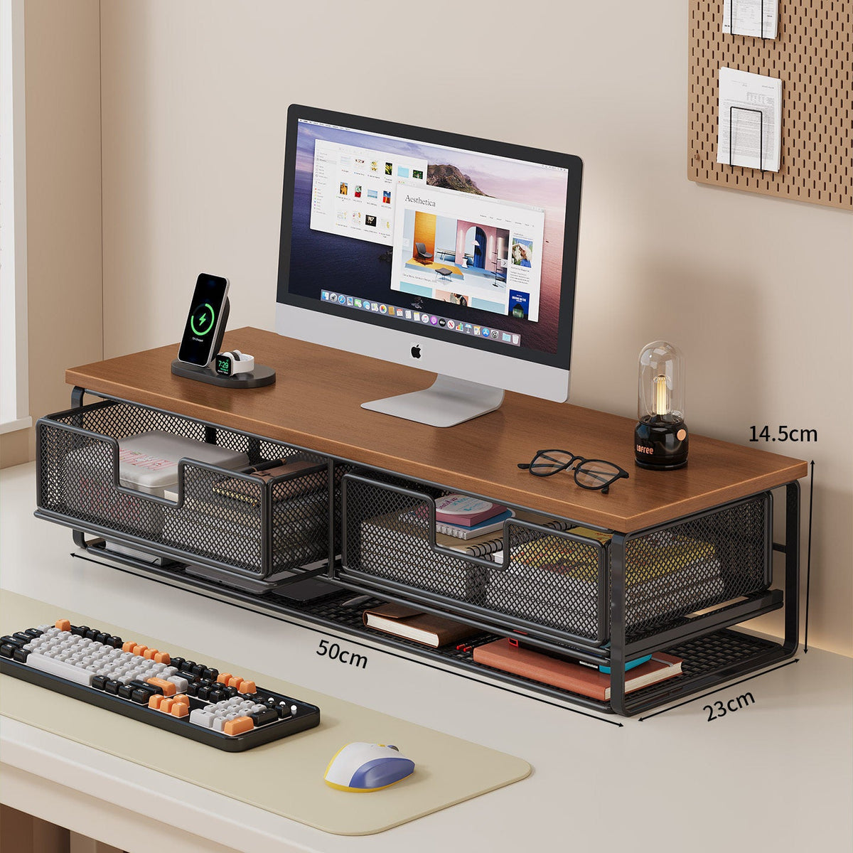 Multi-Functional Wire Mesh Desktop Organizer Bowlift