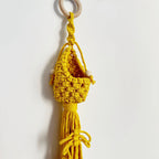 Macrame Plant Hanger with Decorative Tassels Bowlift