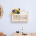 Wall-Mounted Wicker Storage Organizer Bowlift