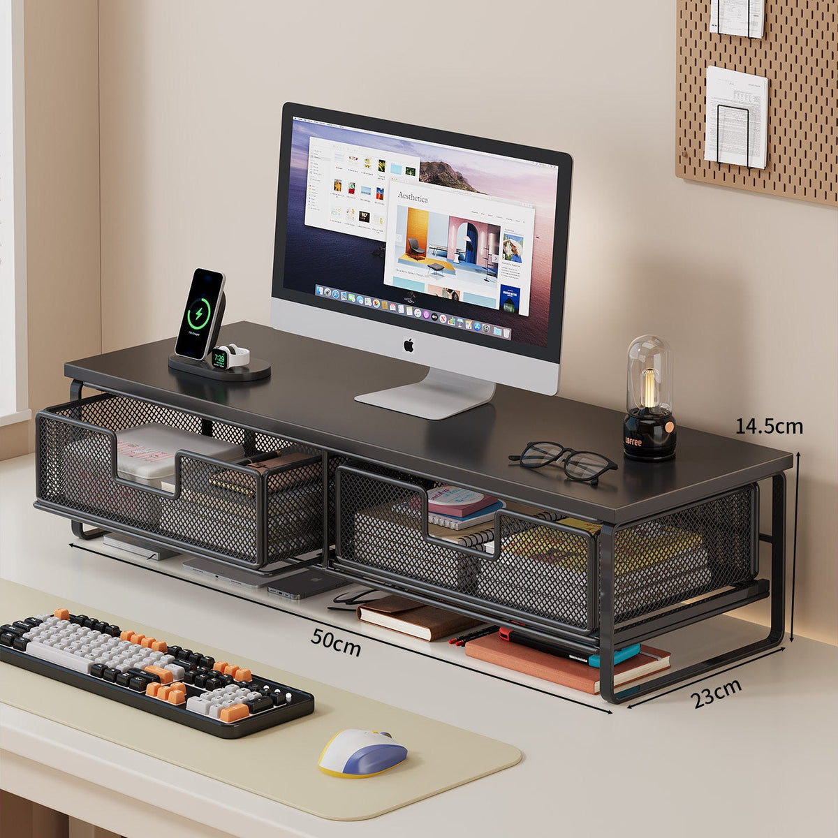 Multi-Functional Wire Mesh Desktop Organizer Bowlift