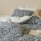 Plush bedding set with animal print and extra fluffy minky surface