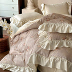 Cotton satin bedding set