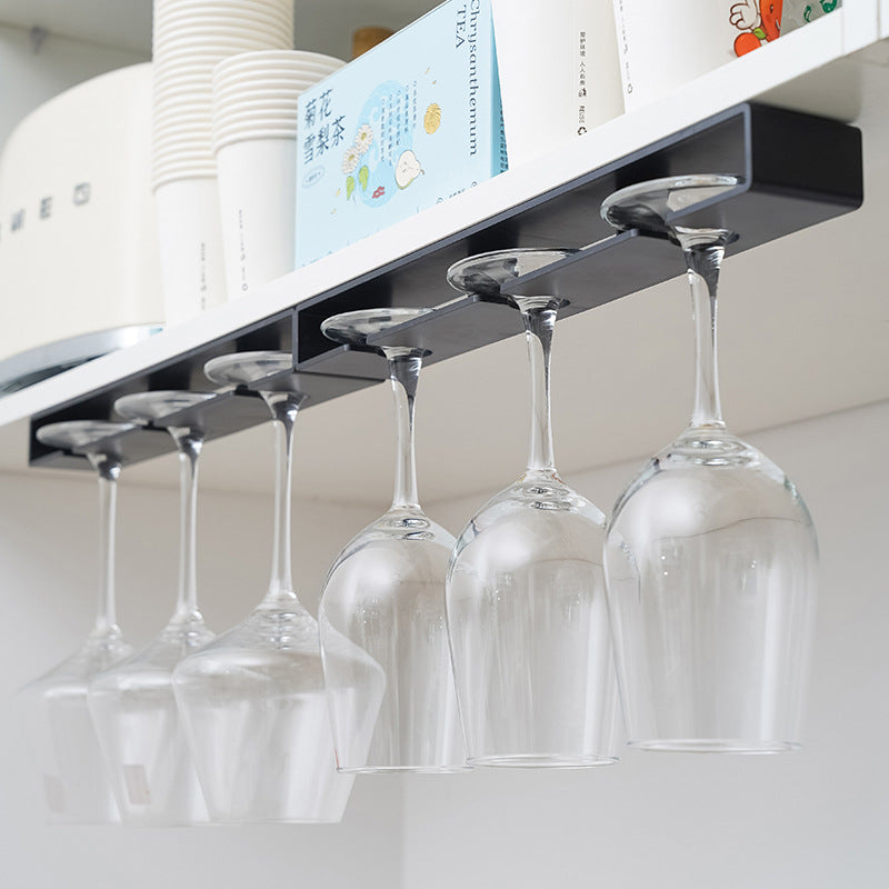 Under-Shelf Sliding Stemware Organizer Rack Bowlift