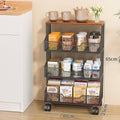 Multi-Tiered Rolling Kitchen Storage Rack Bowlift