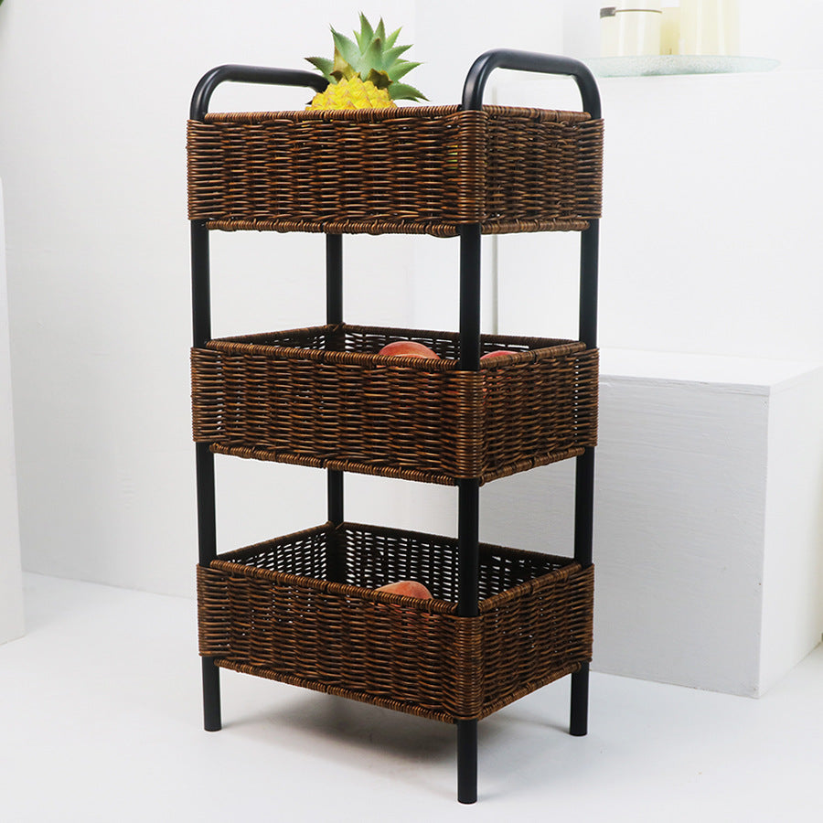 Multi-Tier Woven Storage Rack  Zevolim1787892970