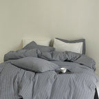 Cotton waffle bedding set with fine structure and breathable comfort