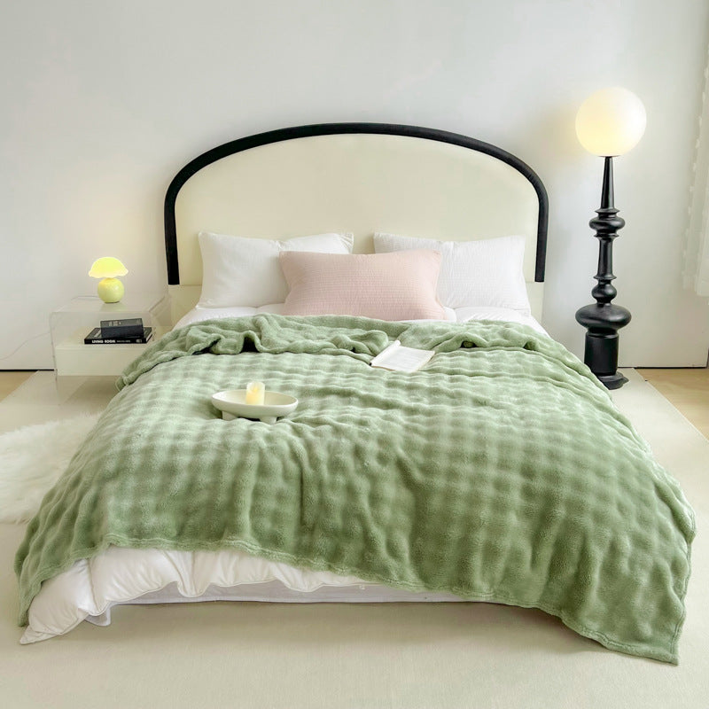 Soft Textured Sherpa Blanket