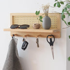 Wall-Mounted Wooden Storage Organizer Bowlift