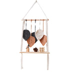 Bohemian Macrame Leaf Art Display Shelf Bowlift