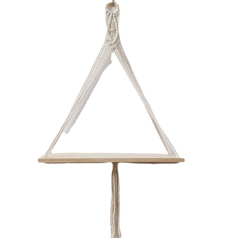 Macramé Wall-Mounted Decorative Shelf Bowlift