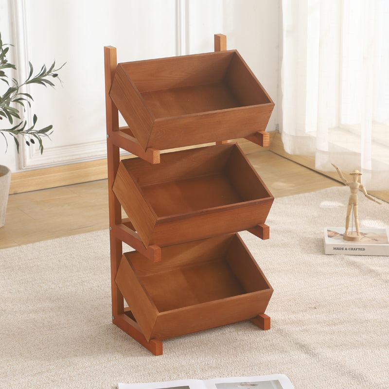 Wooden Multi-Level Organizer Bowlift