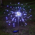 Solar Firework Garden Stake LED Starburst Light With Telescoping Stainless Stake Bowlift