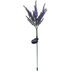 Solar LED Faux Lavender Garden Stake Lights Bowlift