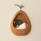 Playful wall basket in pear design Bowlift