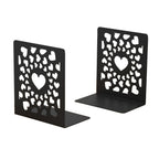 Artistic Heart-Shaped Bookends