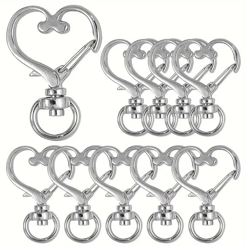 Heart-Shaped Snap Hook Clips Bowlift