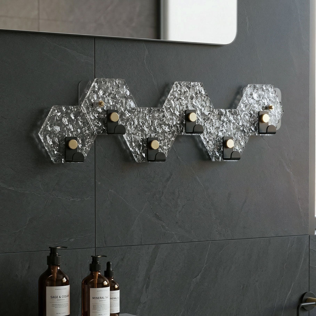 Wall-mounted Transparent Acrylic Hook