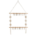 Macrame Wall Hanging Organizer with Decorative Clips Bowlift