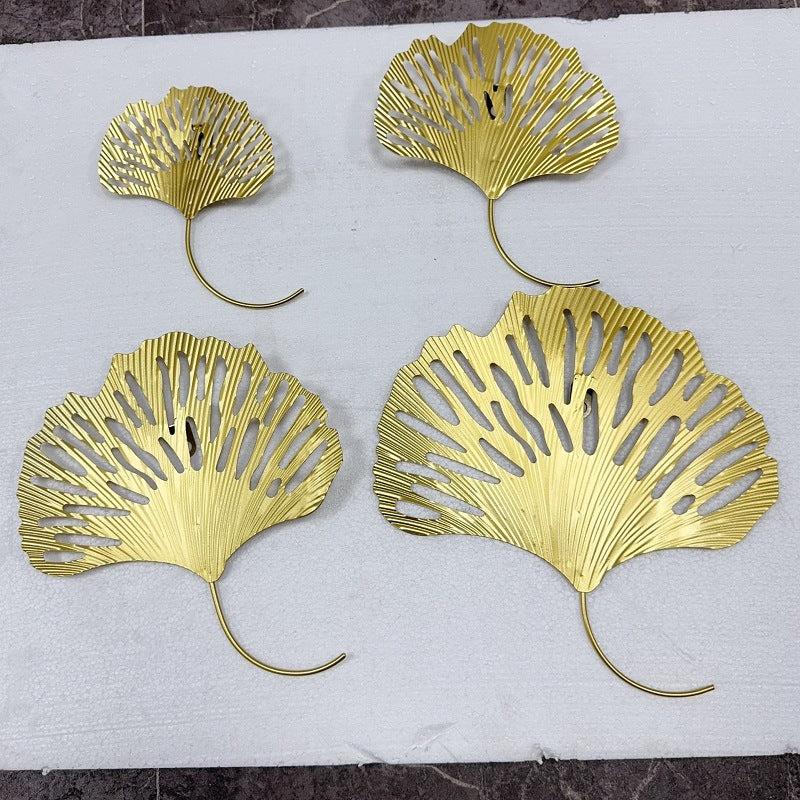 Elegant Ginkgo Leaf Wall Art Hooks Bowlift