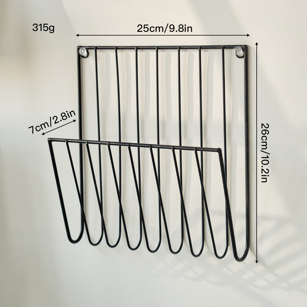 Wall-mounted storage organizer
