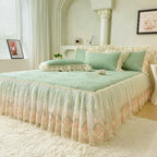 Elegant Ruffled Bedspread Set