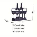 Decorative Wine Glass and Bottle Holder