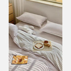 Premium duvet cover and fitted sheet set