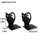 Cat Silhouette Decorative Bookends