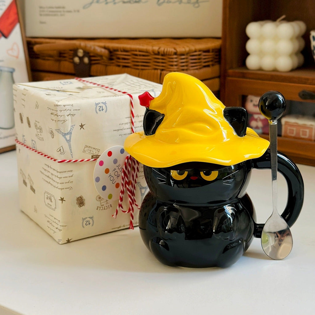 Midnight Witch Cat Mug