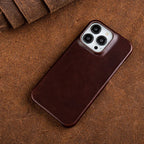Zevolim | Oil Wax Genuine Leather Apple iPhone Case
