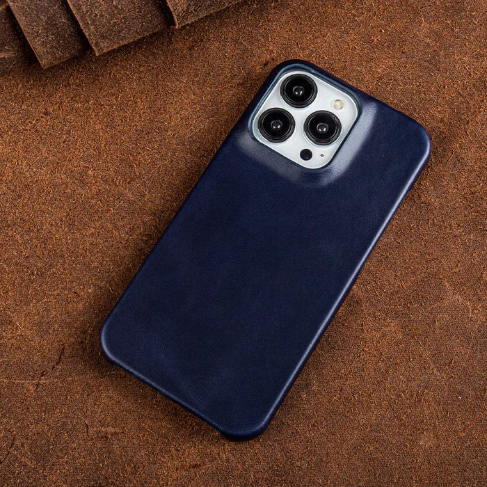 Zevolim | Oil Wax Genuine Leather Apple iPhone Case