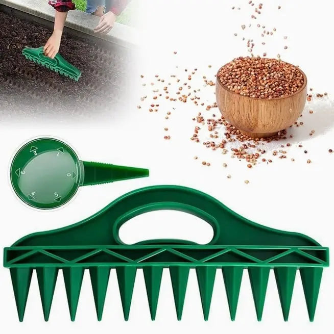 Zevolim| Plant dibber with 12-hole template – Easy even seed sowing