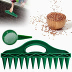 Zevolim| Plant dibber with 12-hole template – Easy even seed sowing